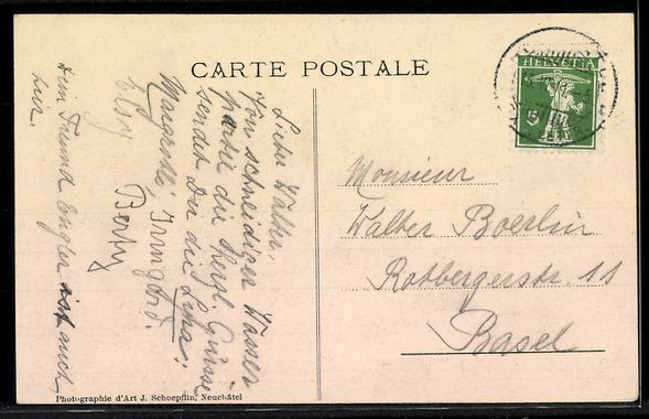 Cartoline postali: AK Cudrefin, Hautes Eaux – Usato da Berlin venduto da bartko-reher 1