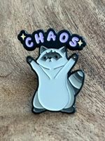 Lustiger Pin Waschbär Chaos