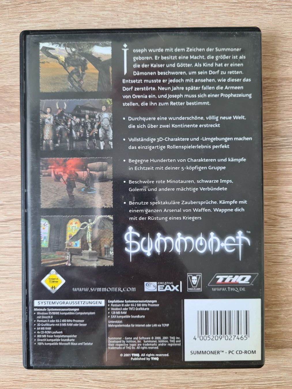 Giochi: Summoner (2 CD) (German) - PC – Usato da Carouge GE venduto da Franllo 1