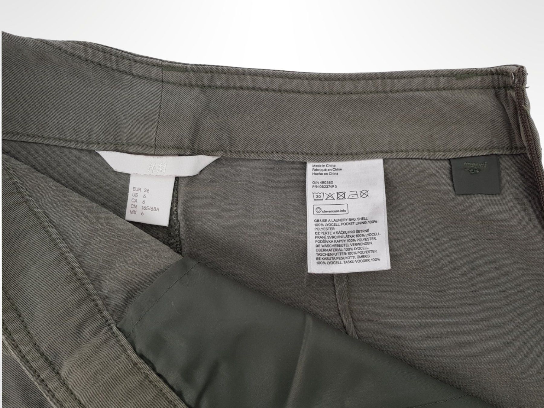 Gonne: H&M Rock Khaki Gr. 36 – Usato da Suhr venduto da Restwert_Suhr 2