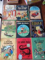 Lot 9X BD Tintin