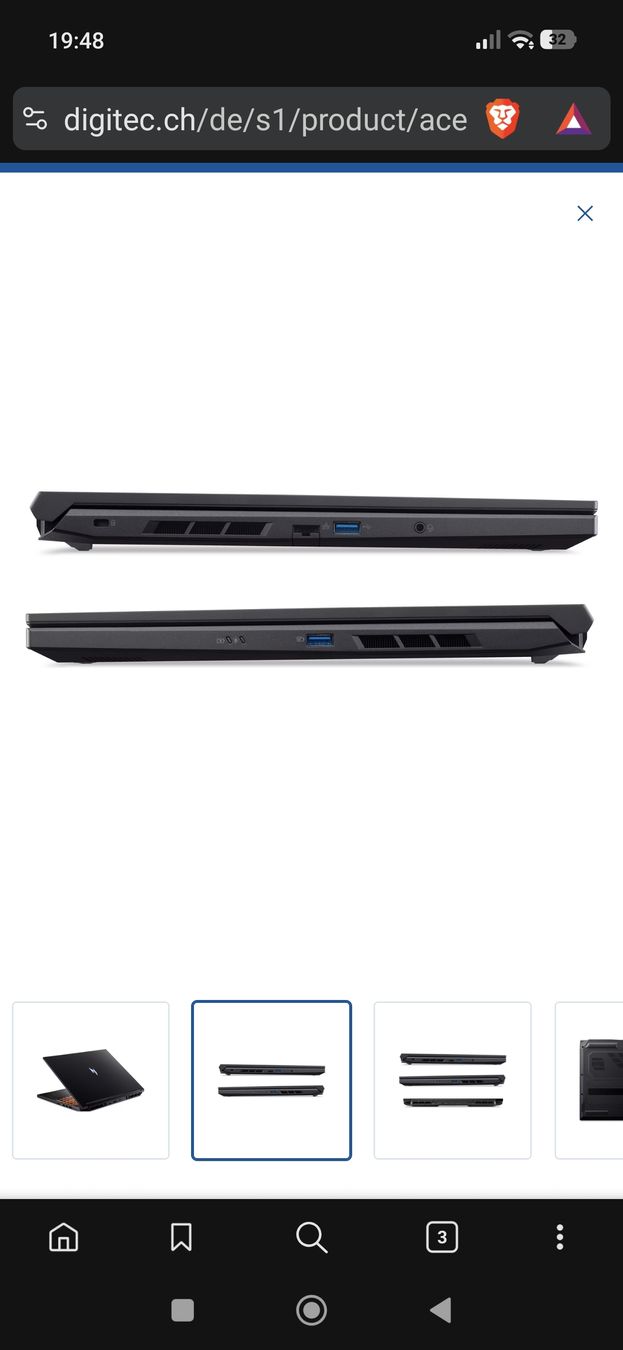 Acer Notebook: Gamer Notebook Acer Nitro V16 – Nuovo (secondo la descrizione) da Trubschachen venduto da alex_feuz 2