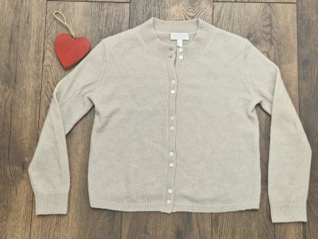 Wolle-Alpaca Cardigan White Label beige Gr S super Zustand