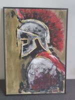 Modernes Acrylgemälde Spartaner auf Leinwand 50x70