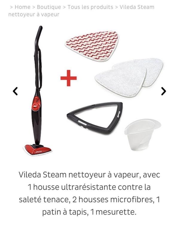 10 Serpillières Microfibre Triangle Pour Nettoyeur Vapeur Vileda Steam & Steam Plus - Lavables 100 Fois, 32.5x24 Cm