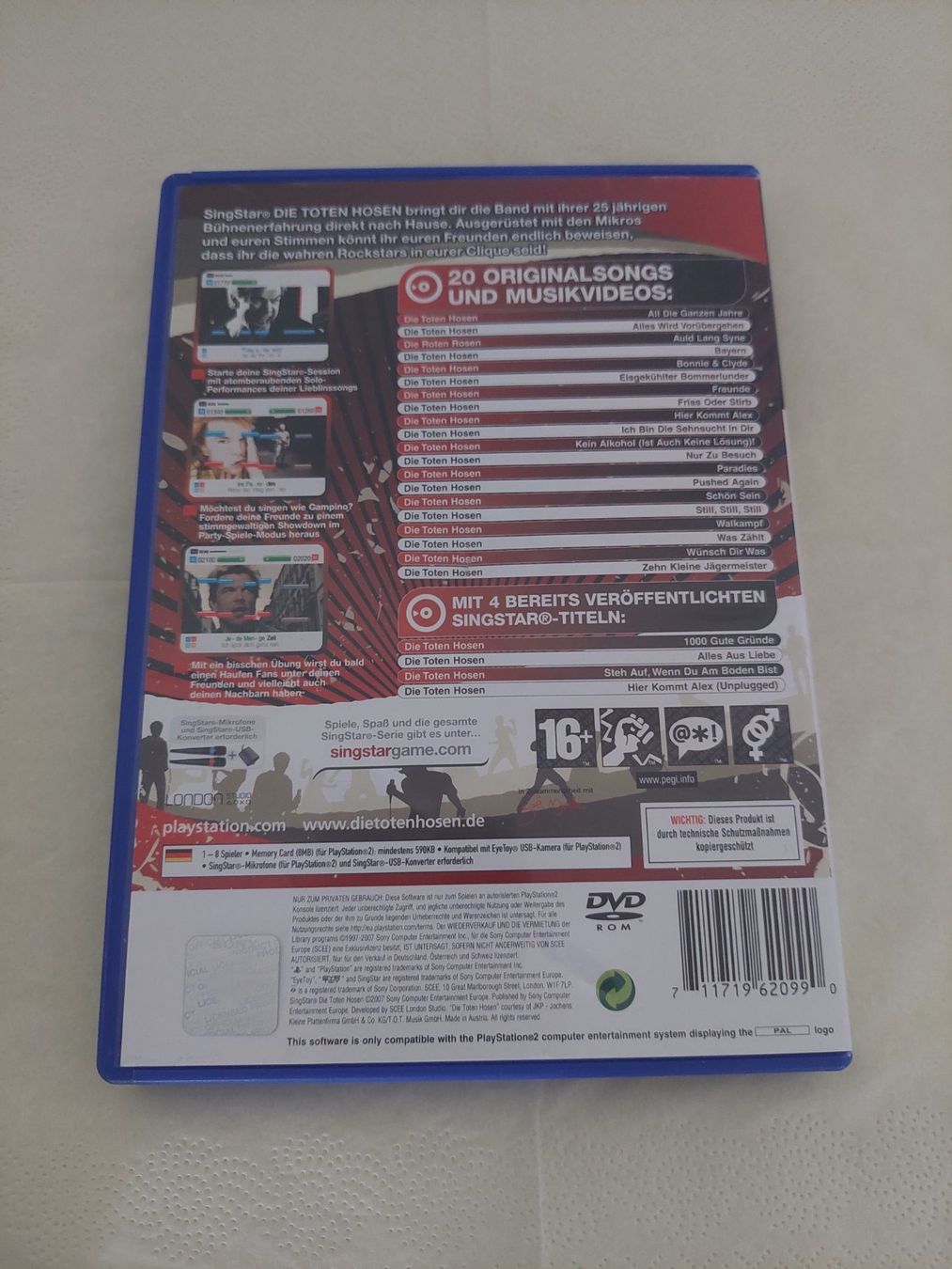 Spiele: Singstar die toten Hosen – Gebraucht aus Köniz von Gamecollect 2
