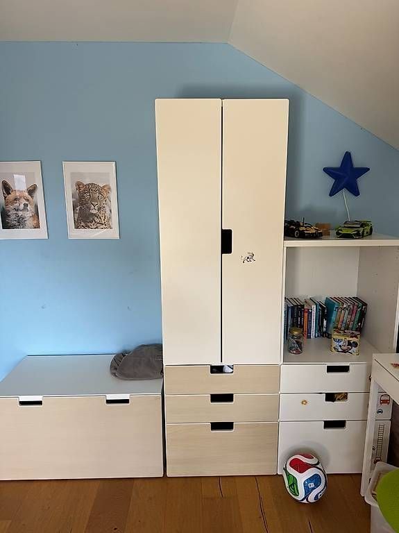 Ikea Scaffali: IKEA STUVA Kinderzimmer Kombination, weiss/Birke, 3 Elemente – Usato da Hünenberg See venduto da bobby0102