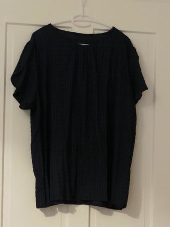 T-Shirt  dunkelblau mit Rundhals-Ausschnitt 4XL