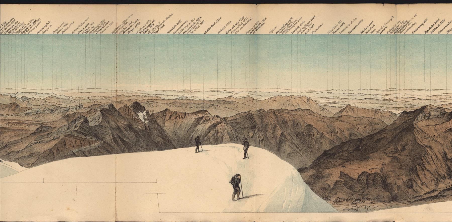 Gravures: Titlis  Engelberg Panorama – D'occasion à Rafz par Helvet32 1