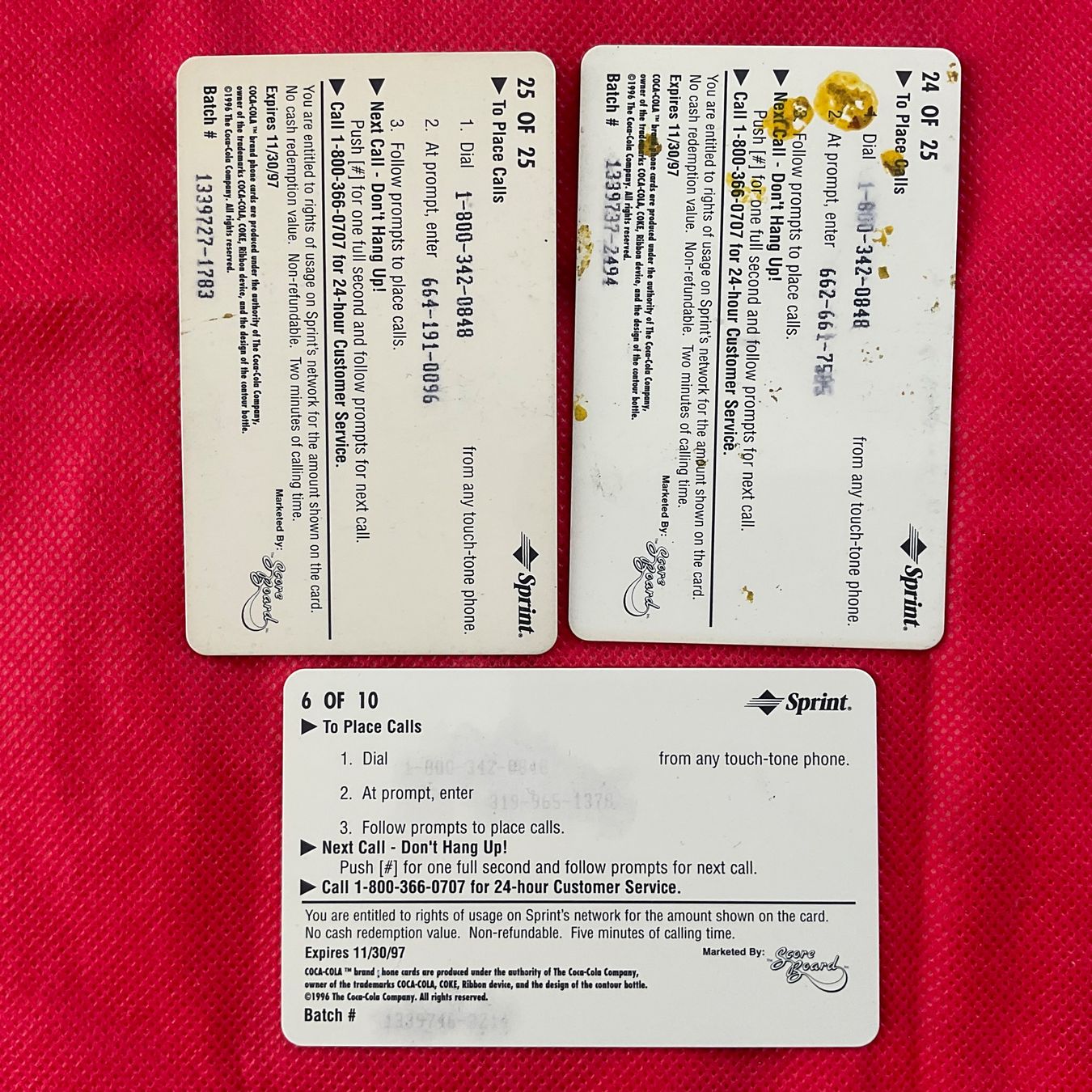 Schede telefoniche: 3 Telefonkarten USA Coca Cola – Usato da Winterthur venduto da Grapp75 1