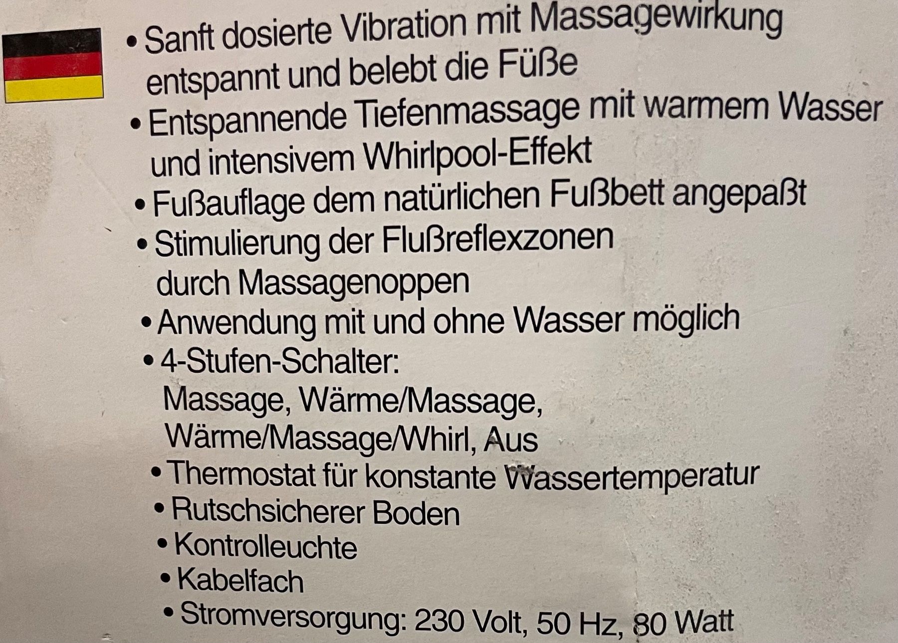 Massagegeräte: Fussmassagebad – Gebraucht aus ftan von MaSchu12 3