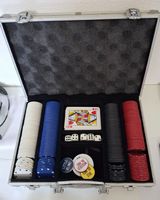 Poker Alu- Koffer mit Chips und Karten guter Zustand