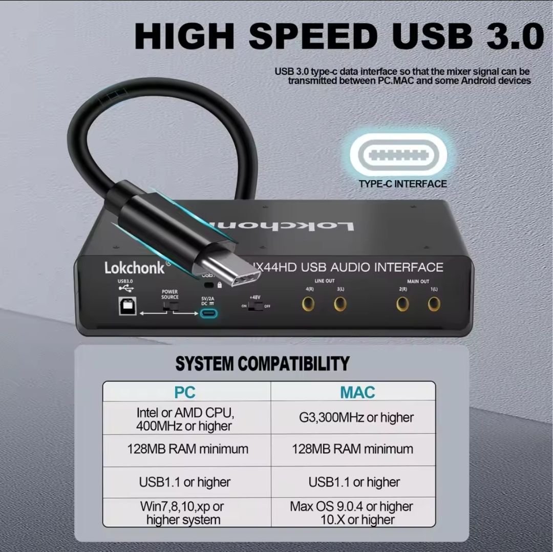Attrezzatura per studi di registrazione: Interface Audio UX44: Studio Pro 32-bit/192kHz, 4 Canaux – Nuovo e nell'imballaggio originale da Villars-sur-Glâne venduto da Danger_Mod 5