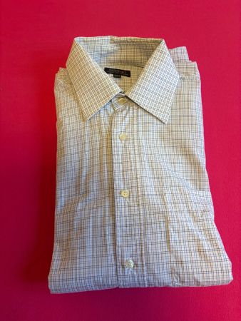 Sergio Hemd kariert blau weiss Grösse L 41/42 gebraucht