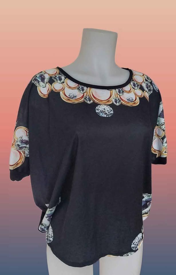 T-shirt: Edles Shirt mit modischem Print, Gr. M – Usato da Aarburg venduto da Hystoria 1