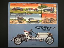 Lesotho The Automobile Block  2001 **  Luxus   (B816)