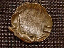 Antiker Jugendstil Aschenbecher Frauenakt Art Nouveau