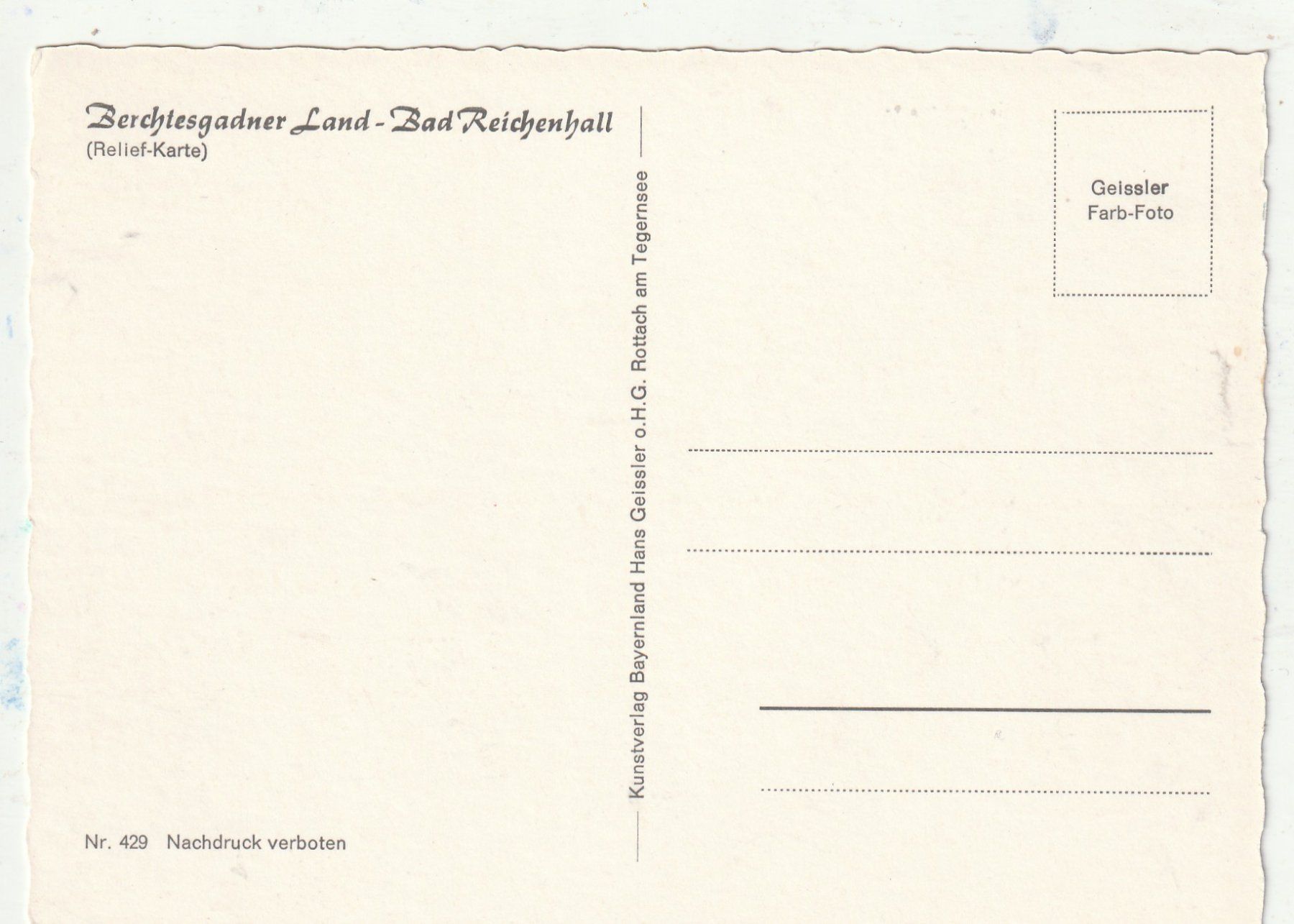 Cartoline postali: Panorama  Bad Reichenhall – Usato da Lumbrein venduto da made02 1