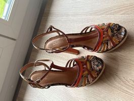 Sandalen mit Absatz mehrfarbig von Cube Gr. 39