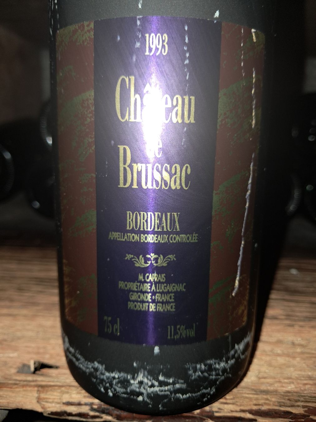 Vino: Château de Brissac Bordeaux 1993 – Nuovo e nell'imballaggio originale da Le locle venduto da juliensaran 1