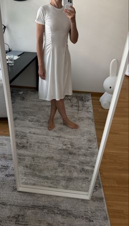 Silvian Heach white cotton dress like new! (size S)