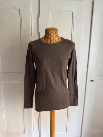 ZIMMERLI - Langarmshirt dunkelbraun M
