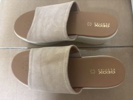 Geox Sandalen Grösse 40 beige Keilabsatz leicht getragen