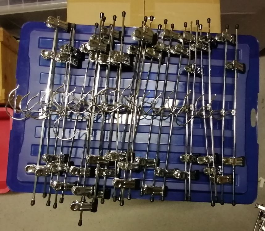 2 Klappbare Kleiderbügel Mehrlagig - Edelstahl Platzsparend