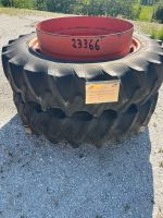 Roues jumelées Schaad 38/34 avec pneus 13.6R38 Firestone