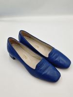 Sons Italy Damen Loafer Gr. 38.5 Leder Blau Made in Italy