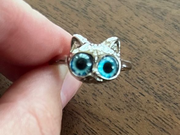 Anelli: Katzen-Ring  (verstellbar) – Nuovo e nell'imballaggio originale da Gams venduto da Mariawicca 1