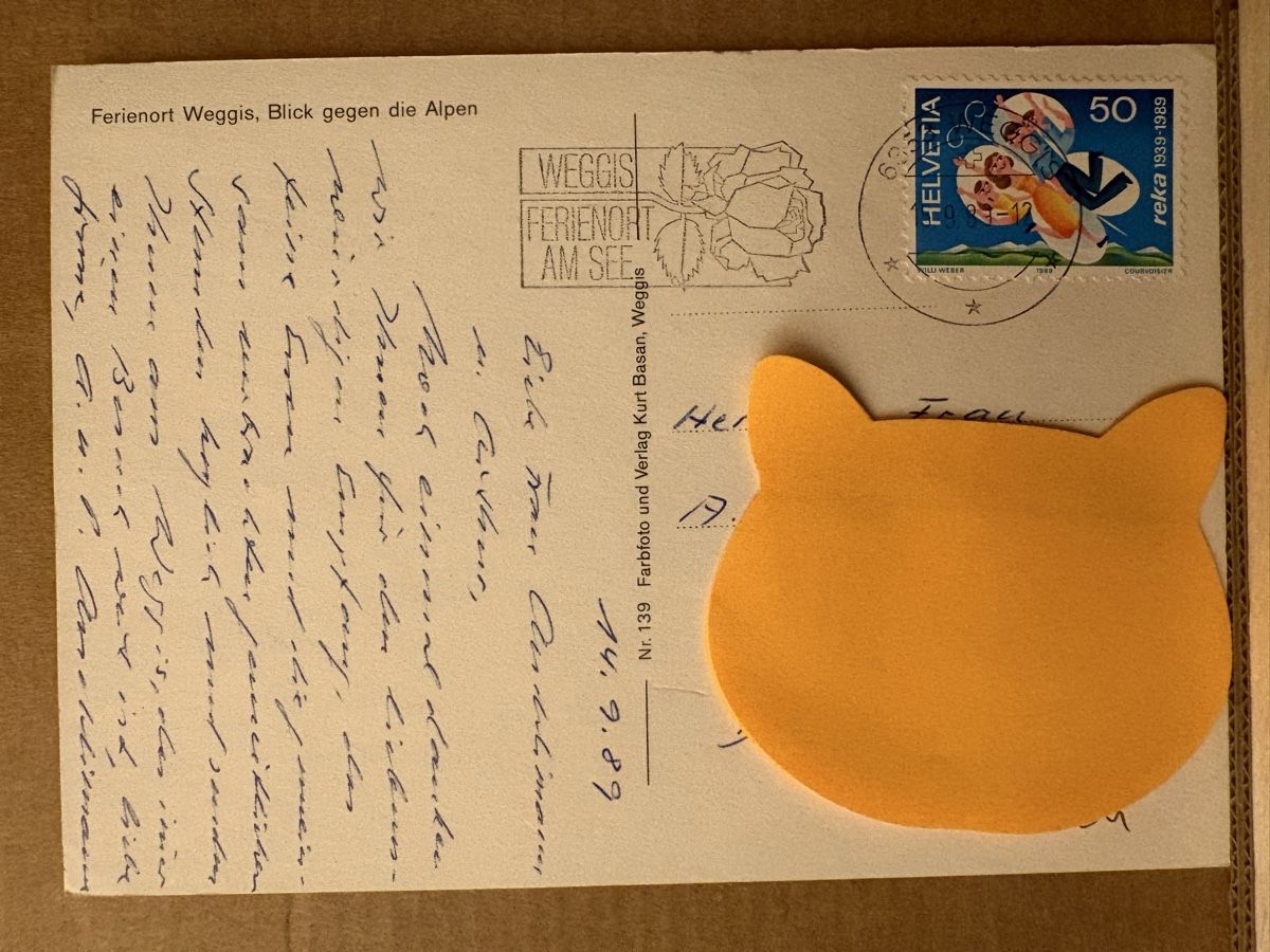 Cartoline postali: AK von Weggis mit Bergpanorama – Usato da Rümlang venduto da Kartenpost1 1