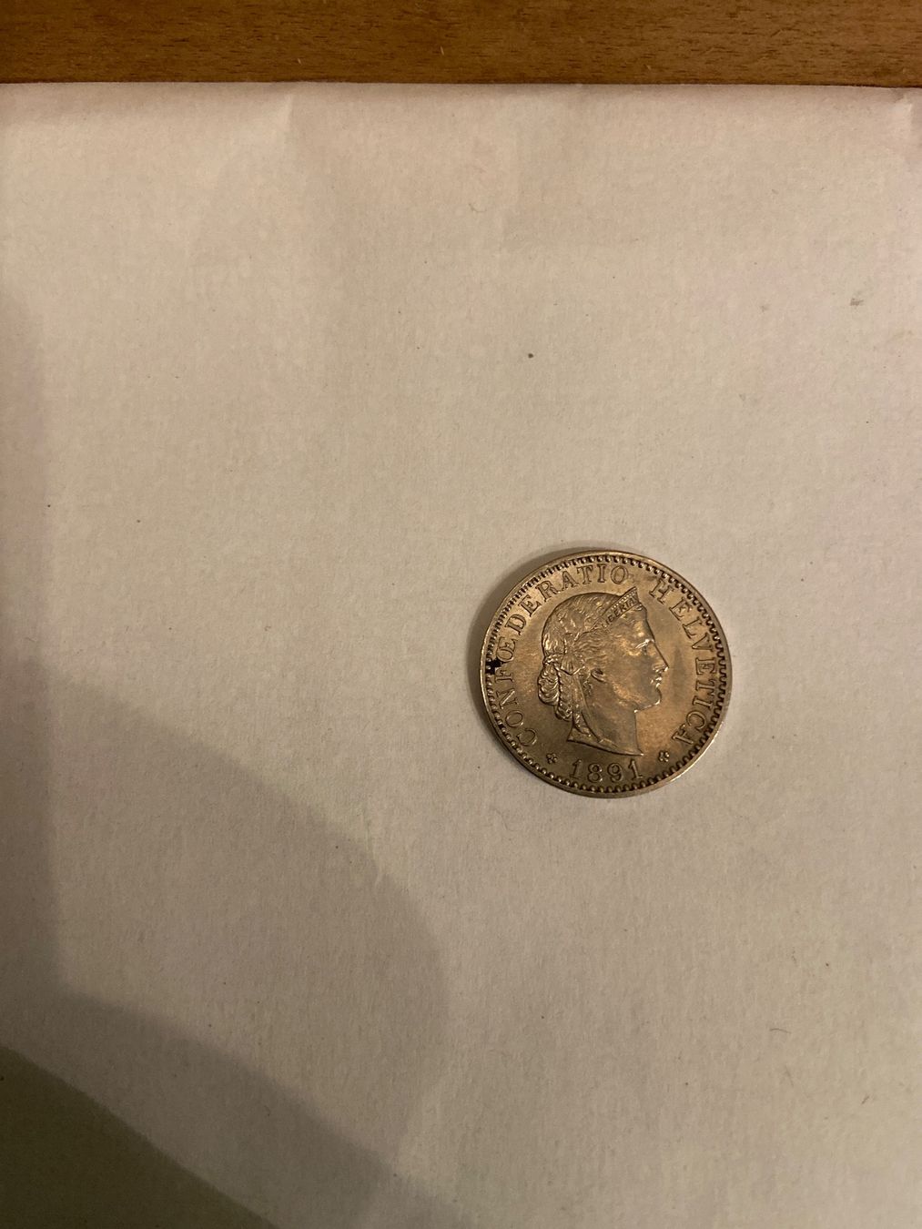 Tutti le monete: 20 Rappen Münze 1891 – Nuovo (secondo la descrizione) da Zürich venduto da ragusa45 1