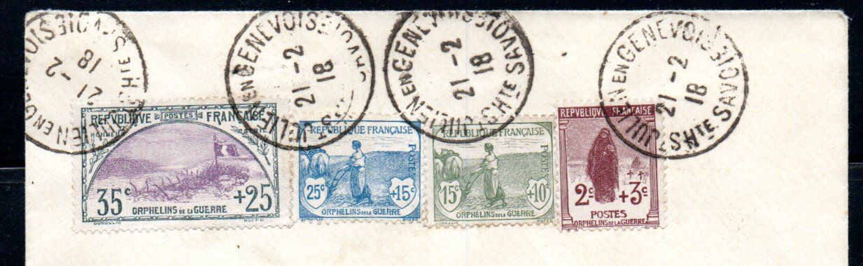 Tutti i francobolli: Frankreich 2 Briefe Kriegswaisen – Usato da Baar venduto da Ramona10 4