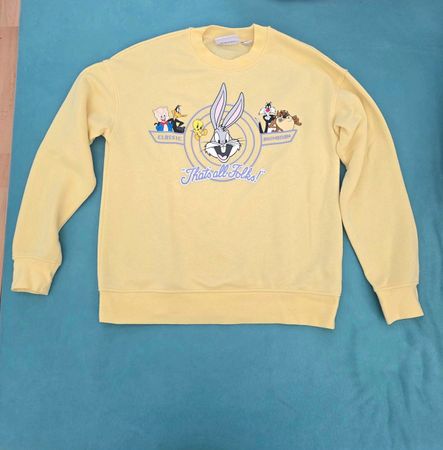 Looney Tunes Pullover, gelb, Grösse XS  Original