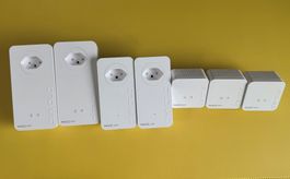 Set: 3x devolo Magic 2 WiFi 6 + 4x Magic 1 Zusatzadapter