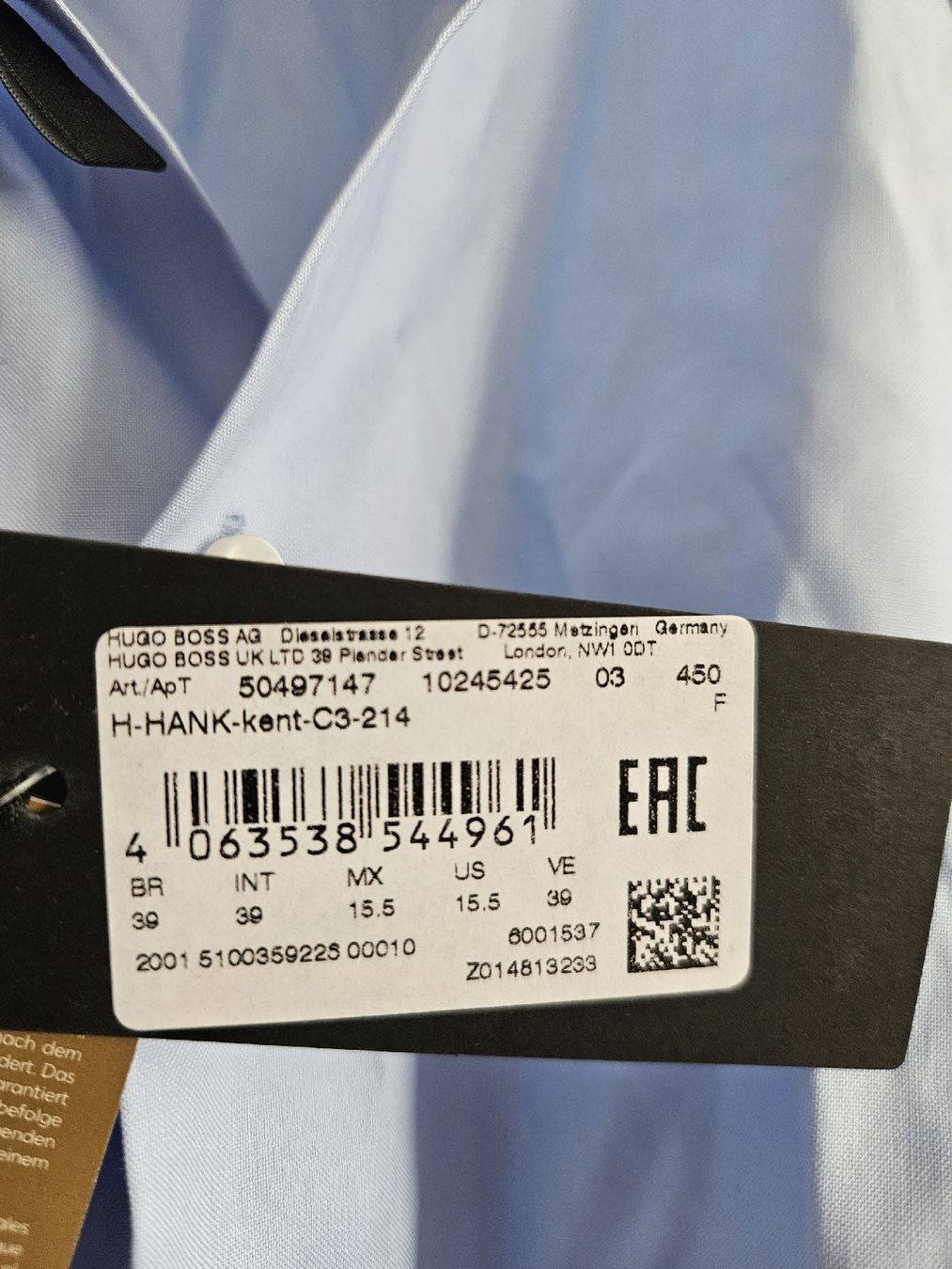 Hugo Boss Hemden: HUGO BOSS Hemd Grösse 39 – Neu und originalverpackt aus Würenlos von Rachel017 3