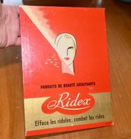 VINTAGE Kartonständer Werbedisplay RIDEX beauté