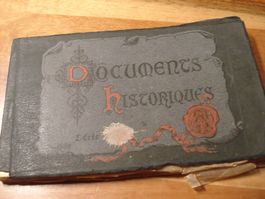 Postkartenbuch Documents Historiques, Frankreich, komplett