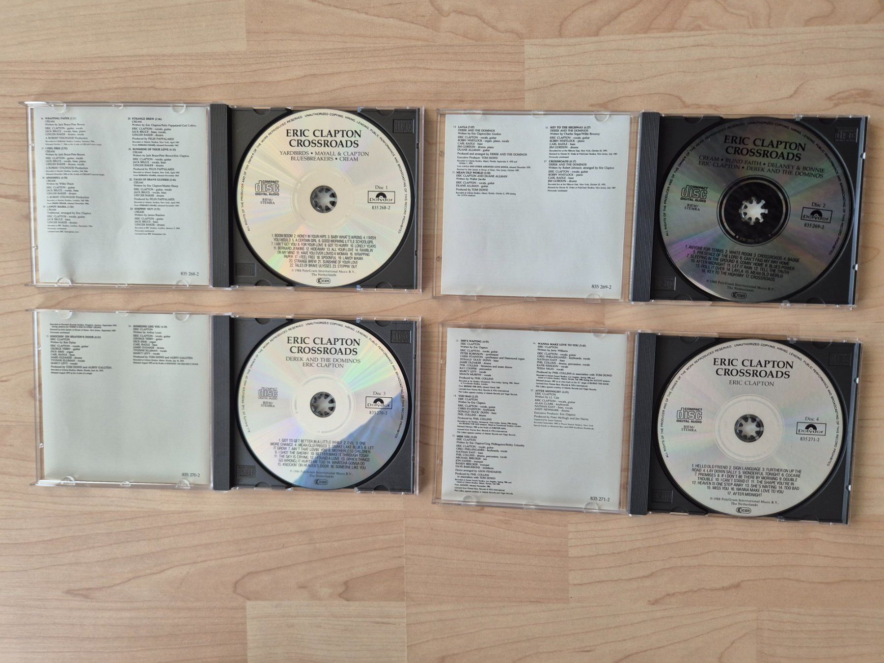 CD: Eric Clapton - Crossroads, 4 CD-Box Set – Usato da Ostermundigen venduto da Foghat01 2