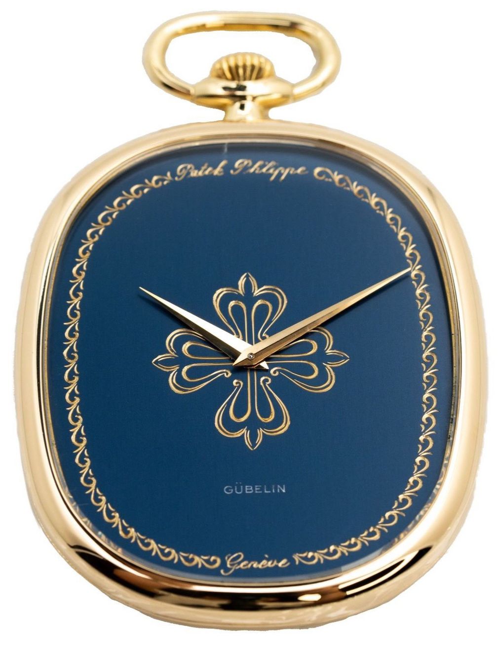 Patek Philippe Orologi: Patek Philippe Ellipse pocket watch double signed Gübelin – Nuovo (secondo la descrizione) da Genève venduto da aspaklariacollection