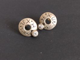 RUNDE OHRRINGE SILBER 925
