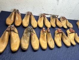 10 Shoe Lasts, Wooden, Vintage, Bundle of 14 Pairs Crafts!