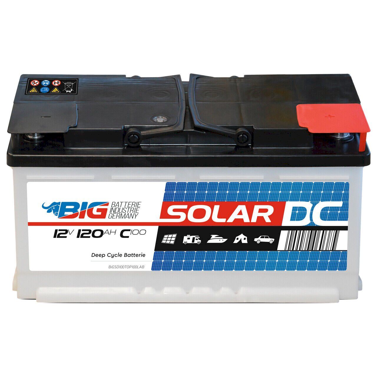 Elettrotecnica: BIG Solarbatterie 120Ah 12V C100 – Nuovo e nell'imballaggio originale da Bottighofen venduto da zaap
