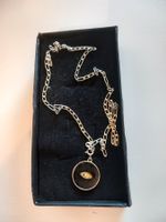 Auge Fatima Nazar Schutz Silberkette Vergoldet Stein Dubai🧿