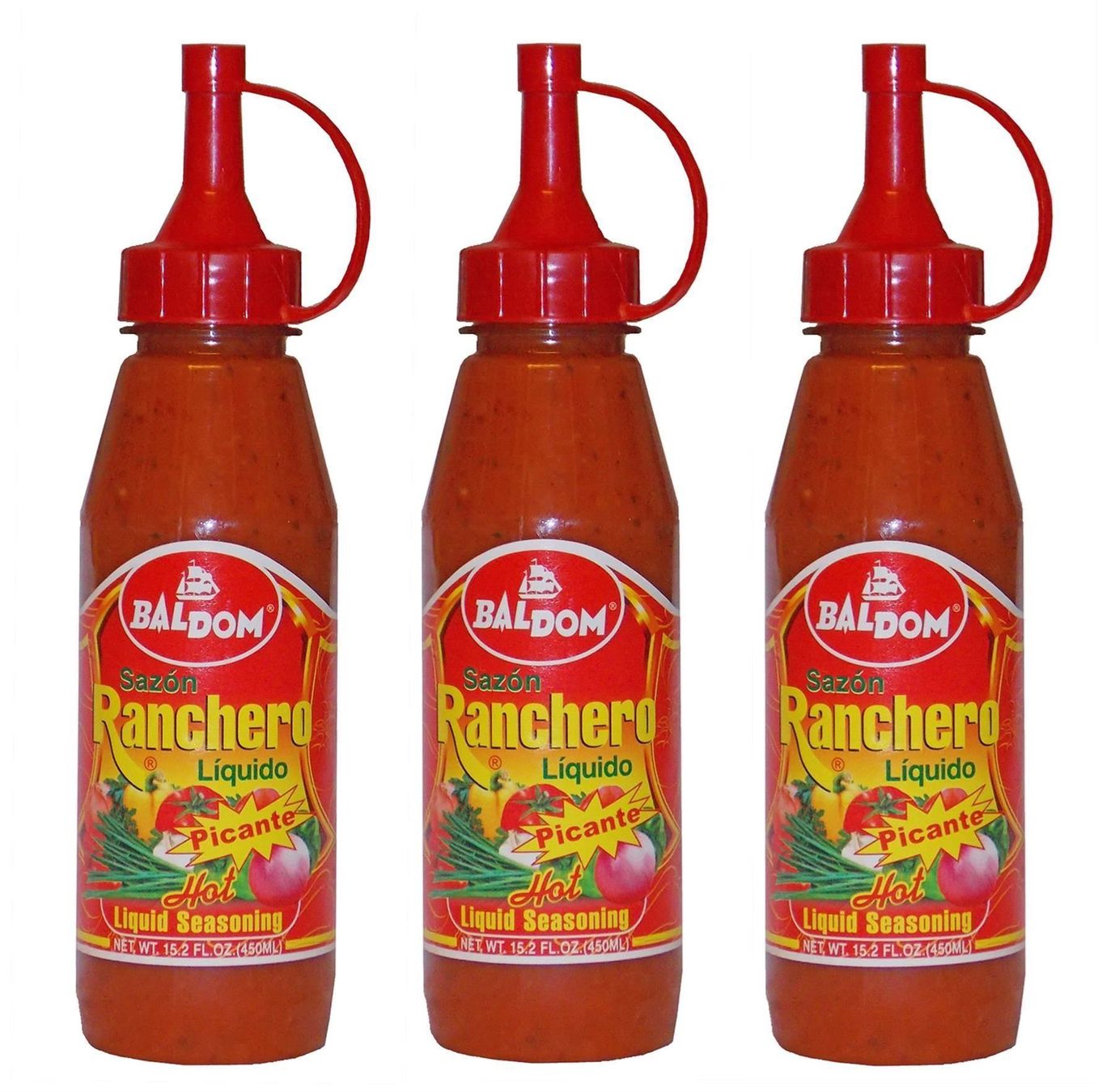 Cibi & Specialità: Baldom Sazon Ranchero Liquido picante – Nuovo e nell'imballaggio originale da Horn venduto da lookatitgood