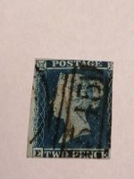 Two Pence Blue 1855 