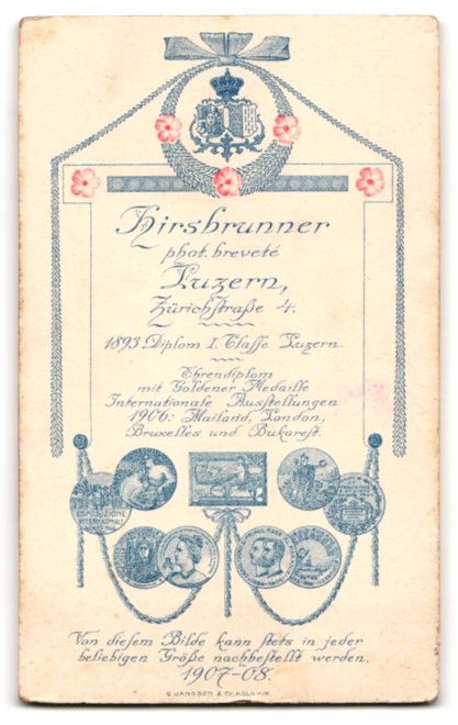 Fotografie & Manifesti: Fotografie Hirsbrunner, Luzern, schweize – Usato da Berlin venduto da bartko-reher 1