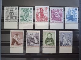 Österreich 1961 zwei Serien. Postfrisch.