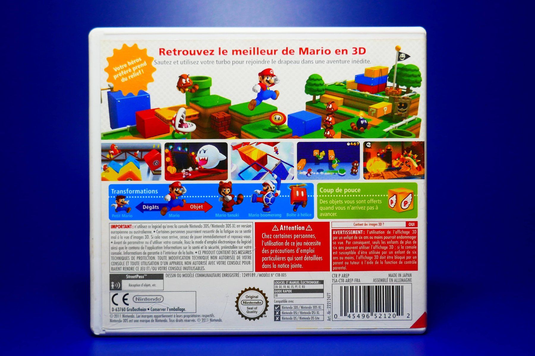 Nintendo Giochi: Super Mario 3D Land & VIP - Nintendo 3DS – Usato da Vuarrens venduto da Espace-Retro 1